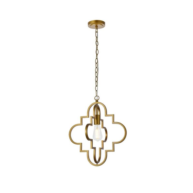 Sage 1 Light Pendant in black - 15 Inch