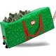 preview thumbnail 15 of 26, Christmas Rolling Tree Storage Bag Green Stars Print