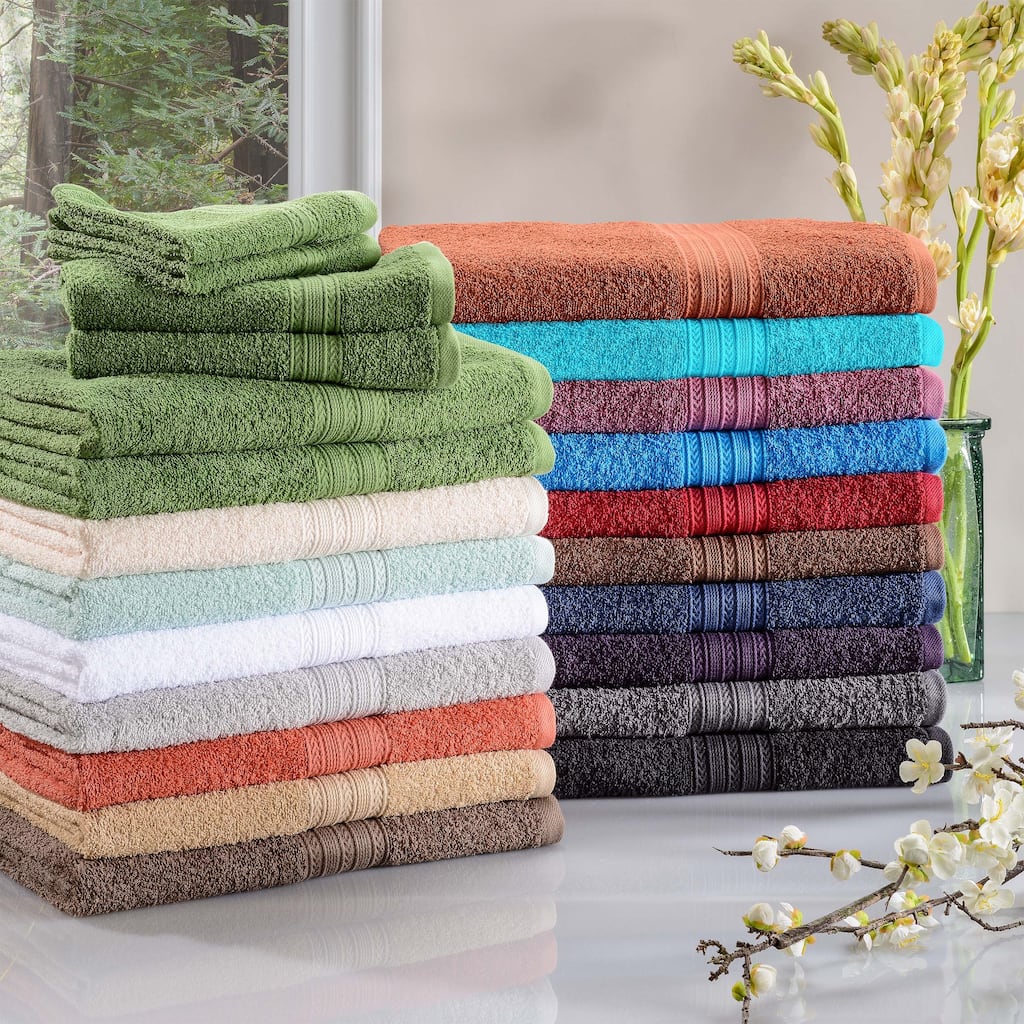 Superior Eco Friendly Cotton Soft and Absorbent 6-piece Towel Set