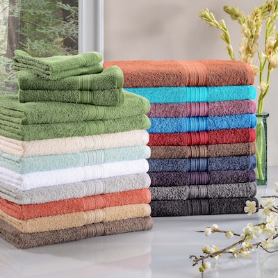 Superior Eco Friendly Cotton Soft and Absorbent 6-piece Towel Set