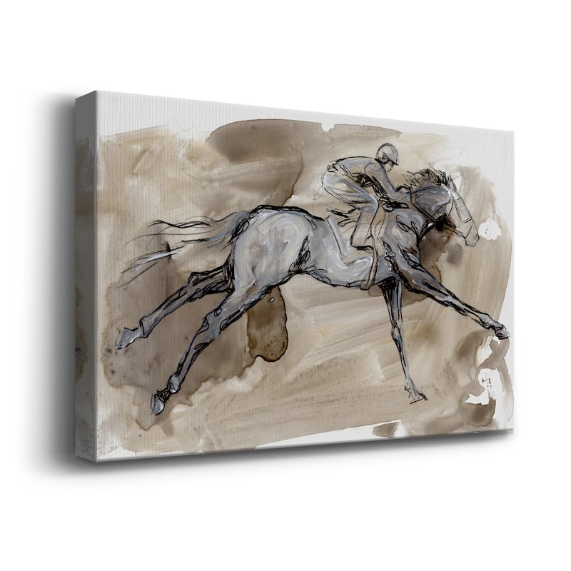 Off to the Races I Premium Gallery Wrapped Canvas - Ready to Hang