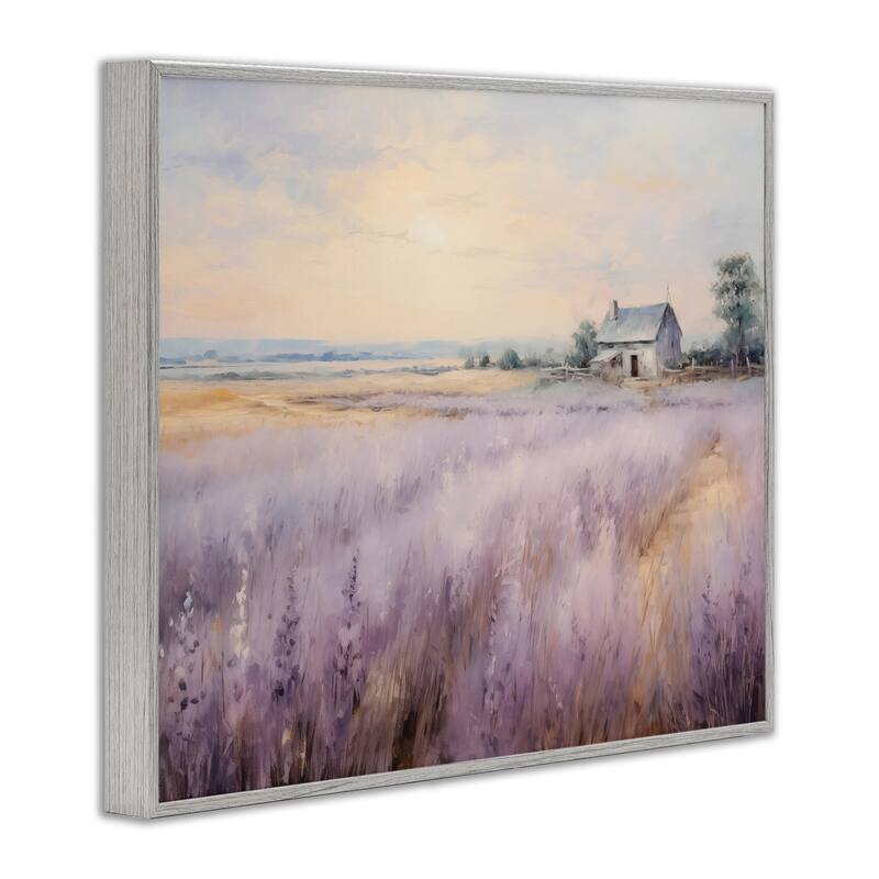Stupell Lavender Farm Fields Framed Giclee Art Design By Arlington Prints