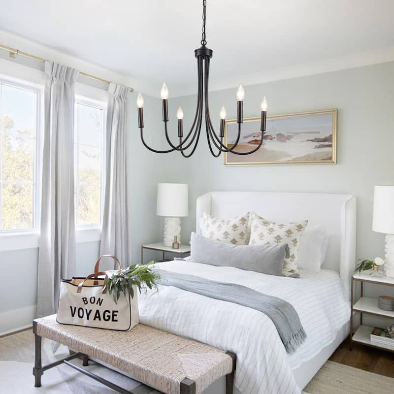 6-Light 23.62 in. Classic Chandelier for Kitchen Living Room