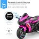 preview thumbnail 31 of 34, Electric Ride-On Motorcycle for Kids 3-6 Years Old, 12V, USB, MP3, LED Lights & Shock Absorbers