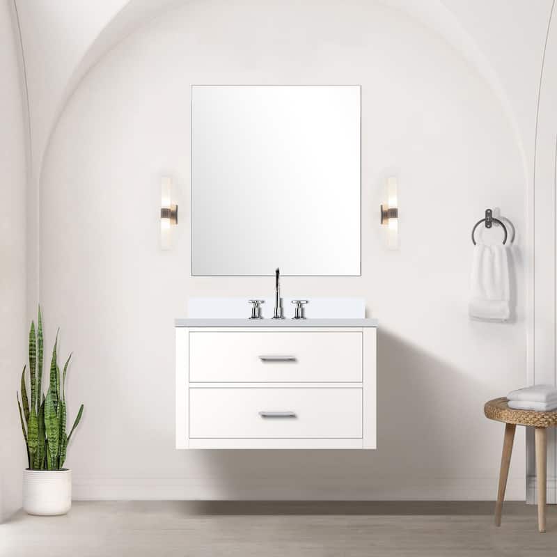 Castor Bath Vanity with Quartz Top and Sink