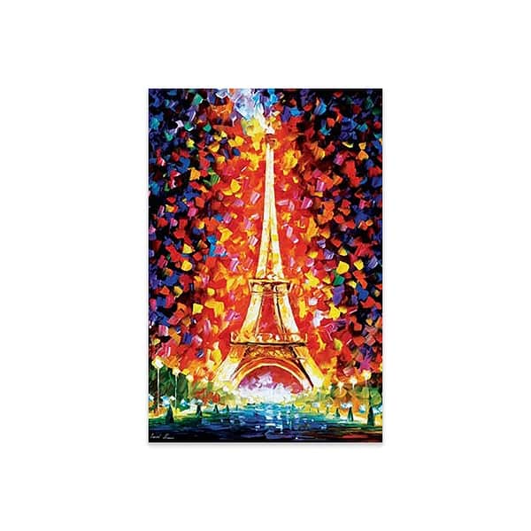 Paris - Eiffel Tower Lighted Print On Acrylic Glass by Leonid Afremov ...