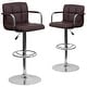 preview thumbnail 58 of 103, Quilted Vinyl Adjustable Chrome Bar Stool (Set of 2)