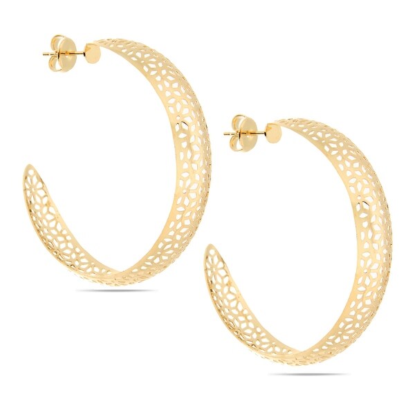 gold hoop stud earrings