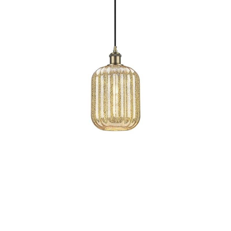 Innovations Lighting 516-1P-12-7 Preston Pendant Preston 7" Wide Mini - Antique Brass / Mercury