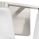 preview thumbnail 5 of 10, Tanner Collection Four-Light Brushed Nickel Transitional Vanity Light - 31.12 in x 6.5 in x 7.12 in