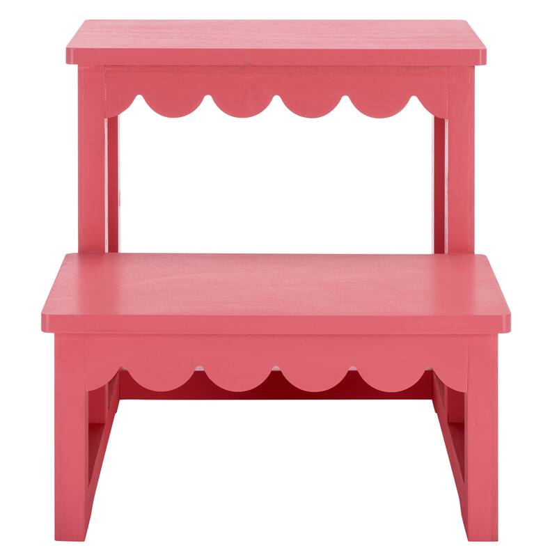 SAFAVIEH Haven 2-Step Stool - 15"W x 18"D x 15"H - Pink