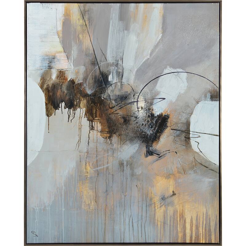 Renwil Keys 40" Wide Canvas Art, Grey