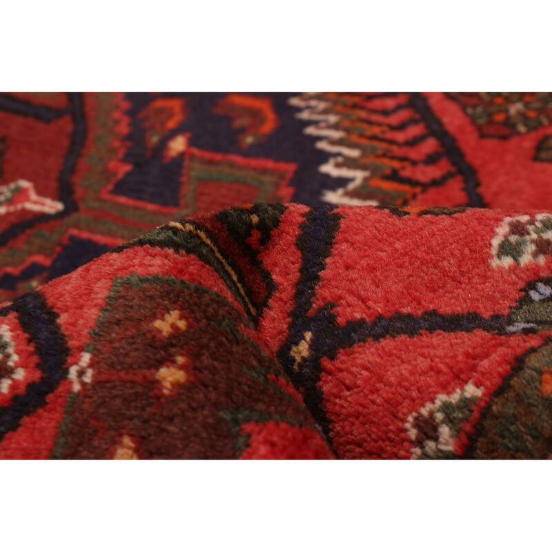 ECARPETGALLERY Hand-knotted Andelz Red Wool Rug - 4'3 x 6'3
