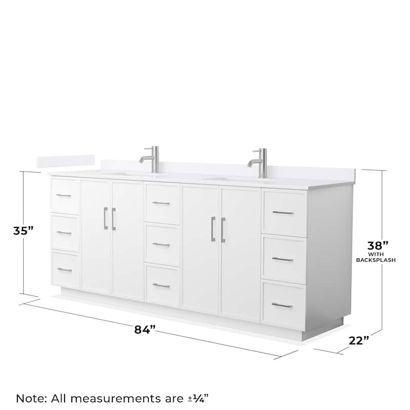 Wyndham Collection WCH7474-84D-QTZ-UNSMXX Elan TK 84" Free Standing