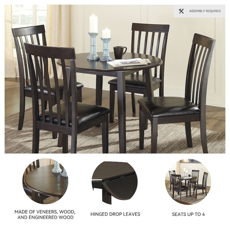 Hammis Round Drop Leaf Table