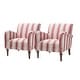 preview thumbnail 5 of 48, HULALA HOME Seip Modern Striped Arm Chair with Spindle Wood Legs Set of 2