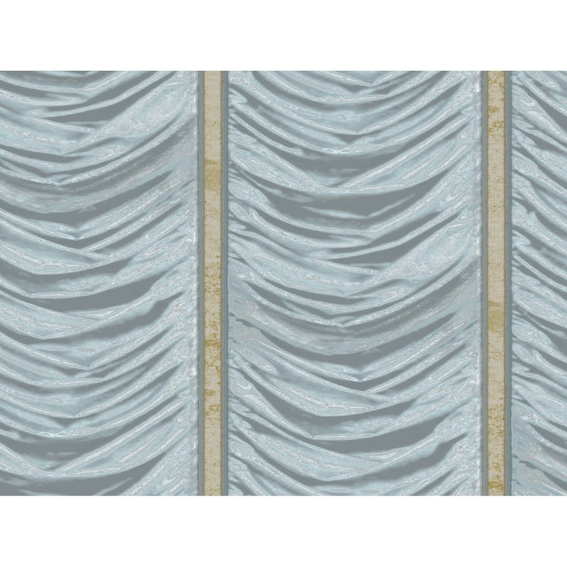 Galerie Wallcoverings Opulence Collection Italian Drape Vinyl on Non-woven Glitter/Shimmer Wallpaper Roll Double Width