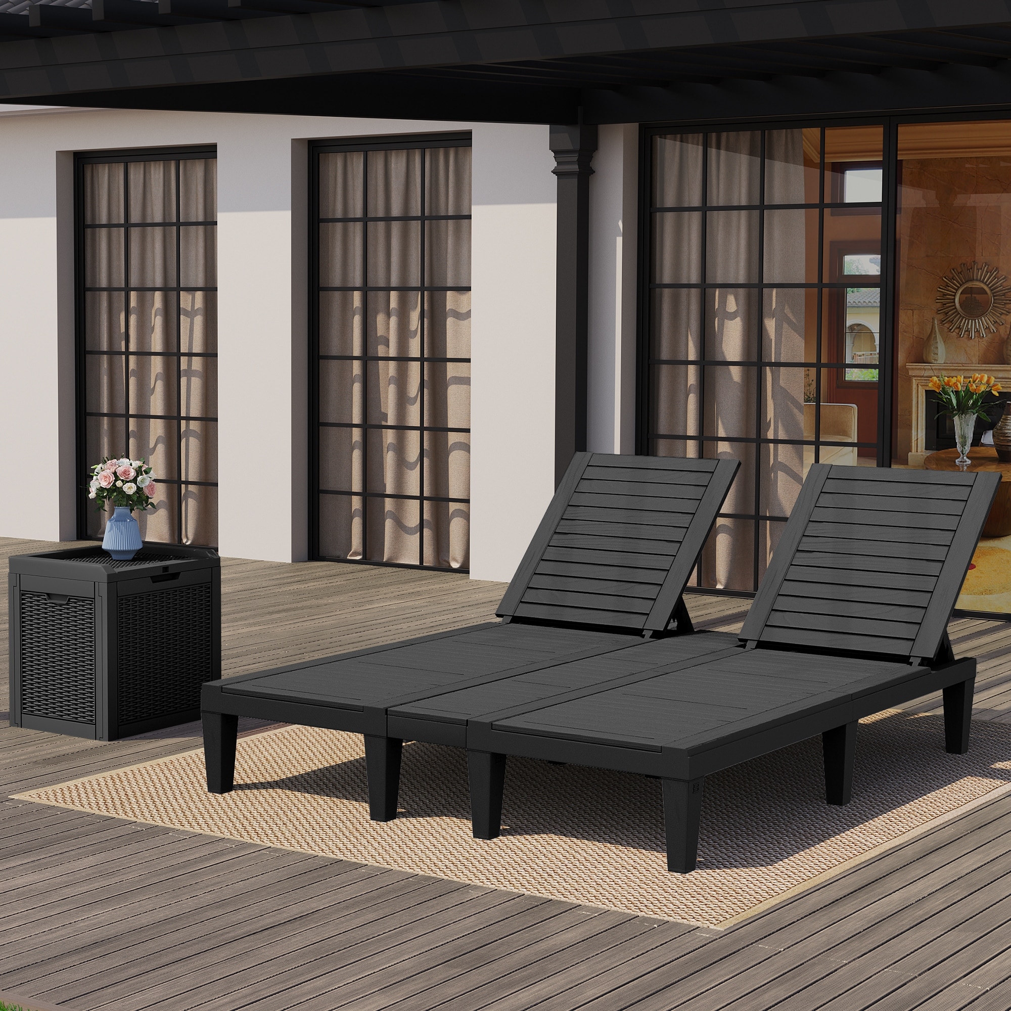 Double Chaise Outdoor Chaise Lounges Bed Bath Beyond