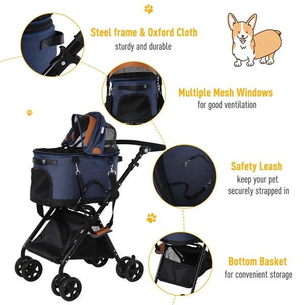 2 in 1 dog stroller