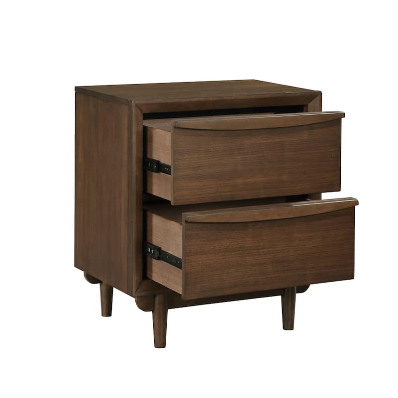 Nightstand of 2x Drawers and Charging Port 1pc