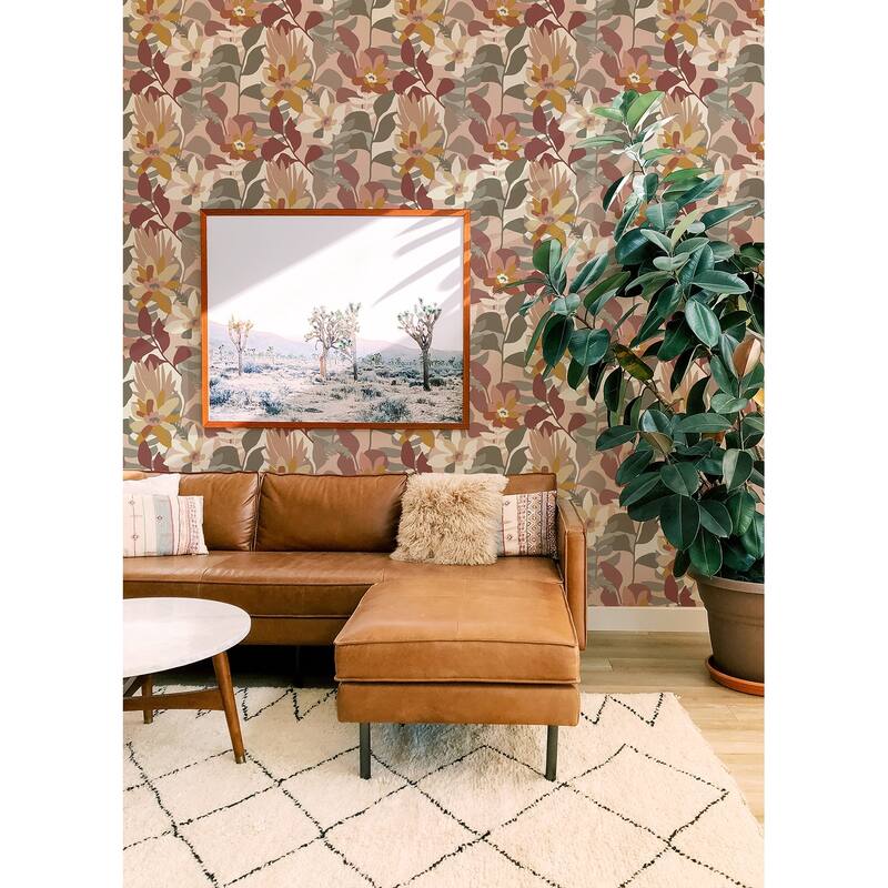 A-Street Prints Koko Rose Floral Wallpaper
