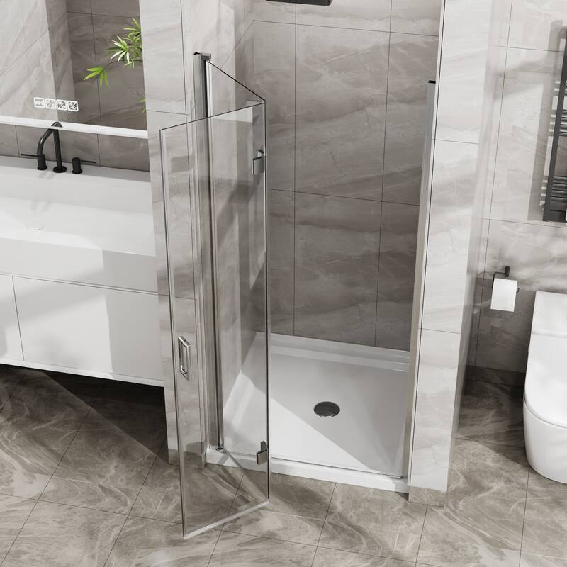 34"x 72" Bifold Frameless Glass Shower Door