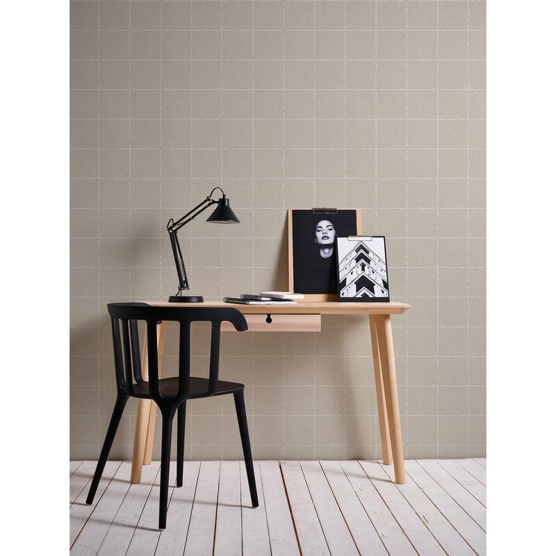 Advantage Kishi Neutral Tile Wallpaper - 20.9in x 396in x 0.025in - 20.9in x 396in x 0.025in