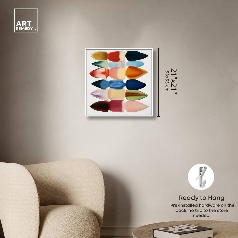 Watercolor Collage Canvas by Art Remedy