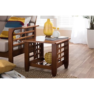 Living Room End Table - Modern Accent Table with Shelf - Stylish Side Table for Home Decor - 17.36