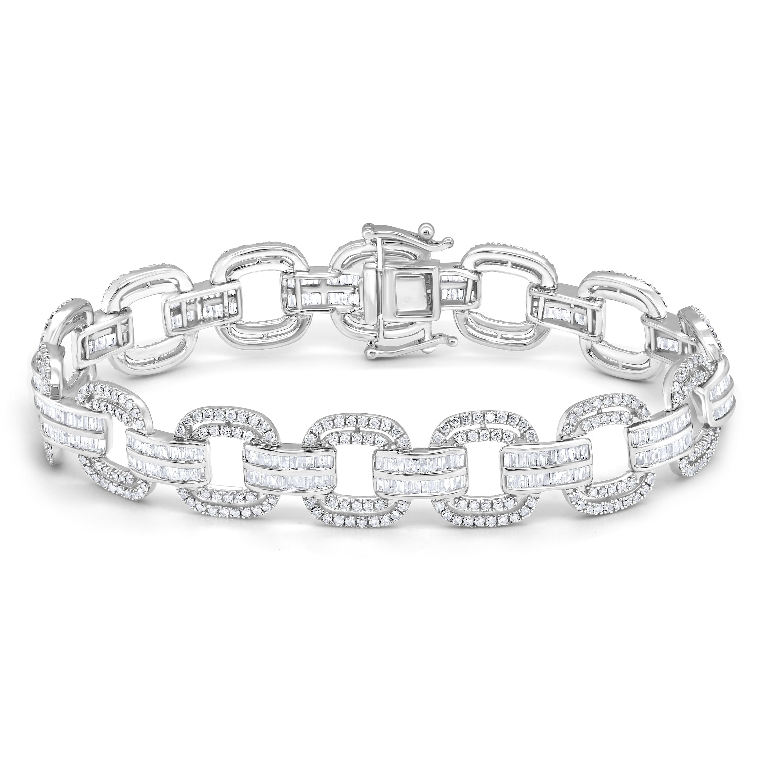 Calista 5 Cttw Natural Diamond 10KT White Gold Bracelet