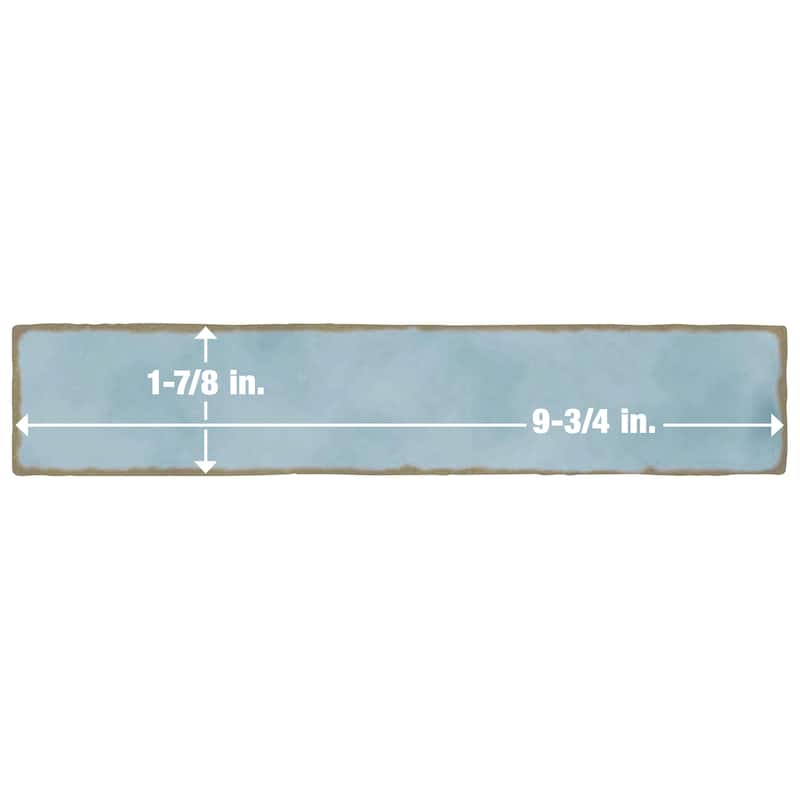 Merola Tile Hudson Studio Soho Brick Marine 1-7/8" x 9-3/4" Ceramic Wall Tile