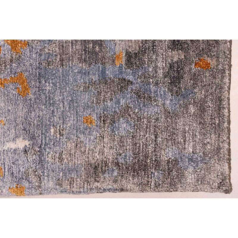 ECARPETGALLERY Hand-knotted Legacy Grey Silk Rug - 6'7 x 9'10