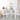 HOMCOM Modern 5-Piece Dining Table Set for 4 with Foldable Drop Leaf, 4 Chairs, and Metal Frame for Small Spaces, White