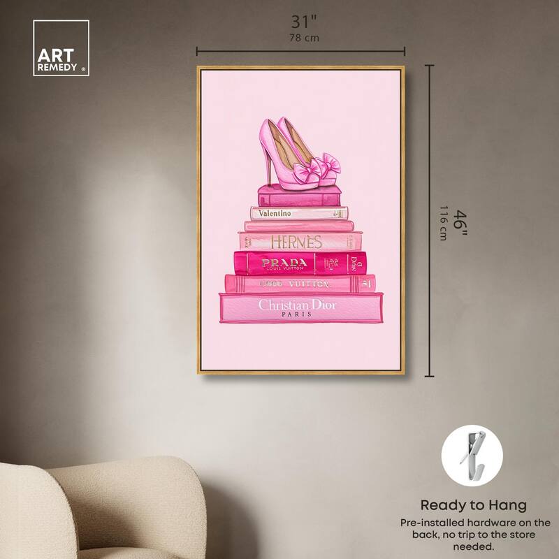 Fashion books in Pink Canvas by Art Remedy