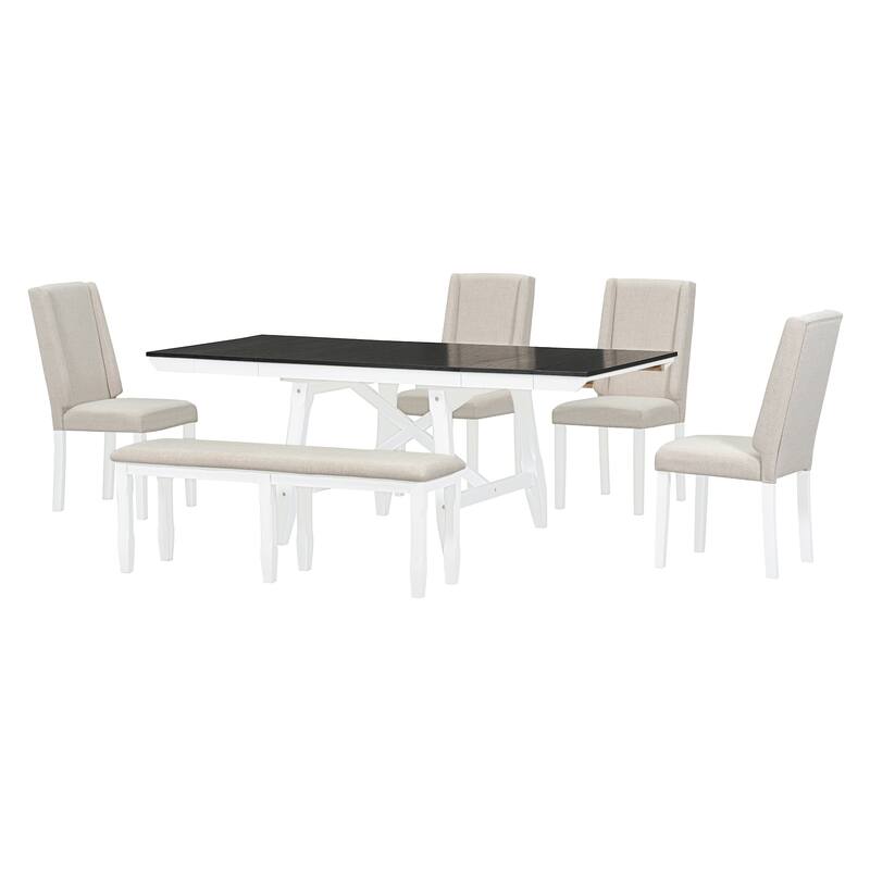 6-Piece Classic Dining Table Set