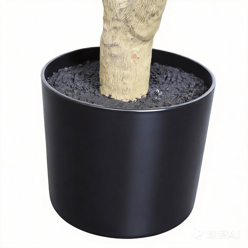 7" Artificial Olive Tree in Black Plastic Pot, 1pc/set