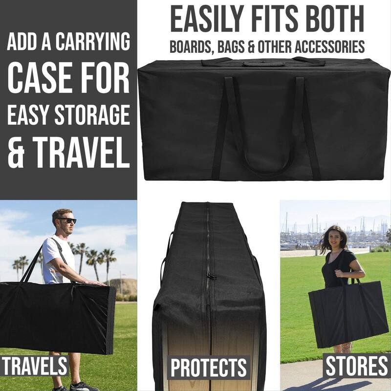 Country Living Multi Tile Outdoor Cornhole Board Set - 2x4 Boards (24" x 48") - Include Carrying Case