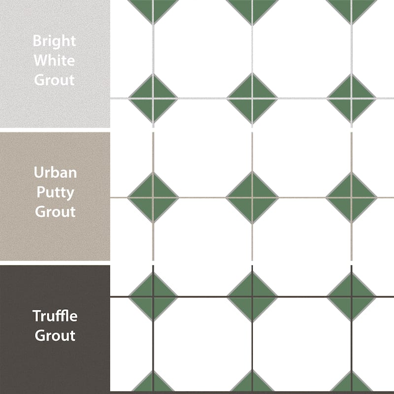 Merola Tile Canterbury Green 12-7/8" x 12-7/8" Porcelain Floor and Wall Tile