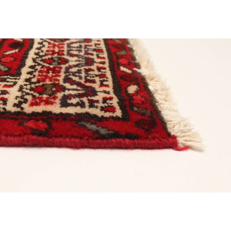 ECARPETGALLERY Hand-knotted Andelz Black Wool Rug - 3'5 x 9'9