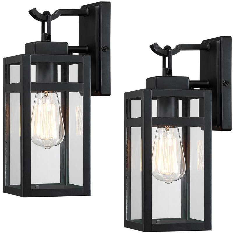 2PK-1 Light Matte Black Wall Light