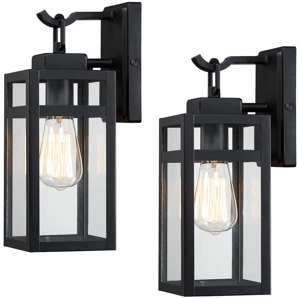 2PK-1 Light Matte Black Wall Light