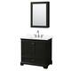 Option Dark Espresso / White Quartz Top / Polished Chrome