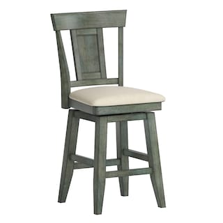Eleanor Panel Back Wood Swivel Chair by iNSPIRE Q Classic