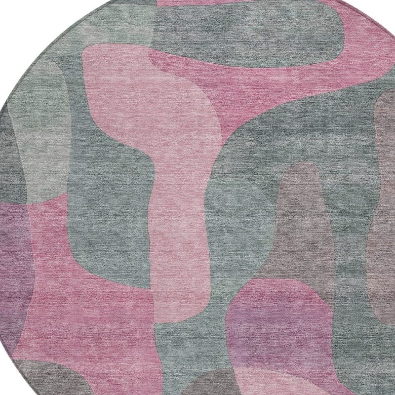 HomeRoots Abstract Transitional Rectangle Outdoor Rug