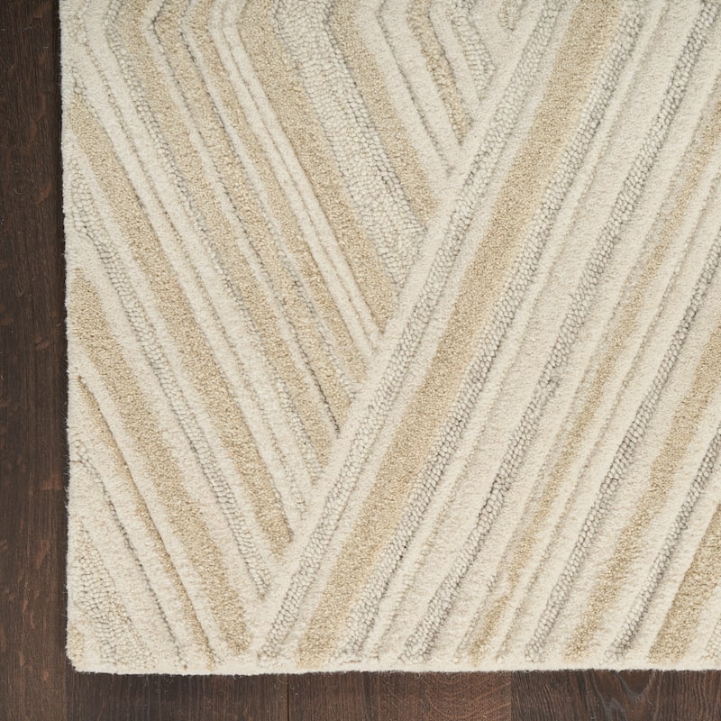 Nourison Graceful Indoor only Geometric Wool Area Rug