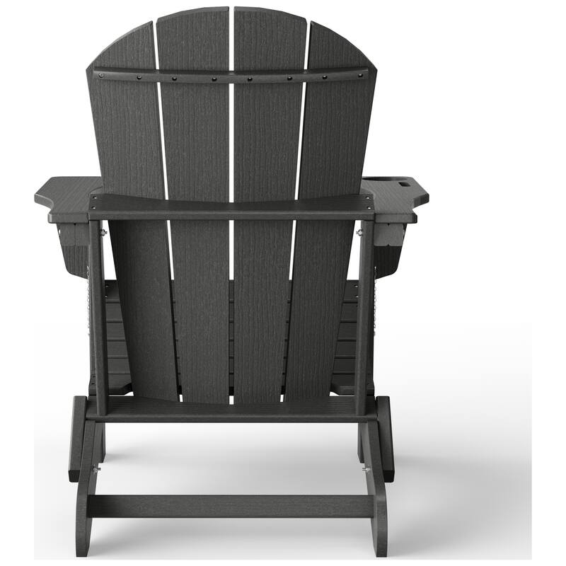 Polytrends Alvaro Outdoor Adirondack Chair with Cup Holder