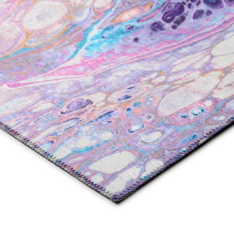 Addison Indoor/ Outdoor Karina Abstract Washable Area Rug