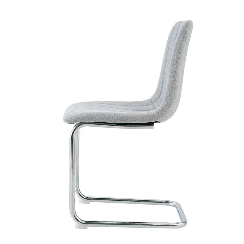 Modern/Simple Dining Chairs with Sliver Metal Base Set of 4