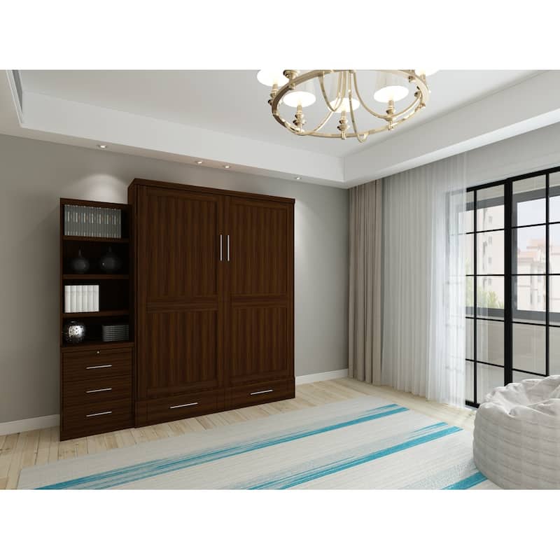 Brentwood Queen Murphy Bed with One Pier