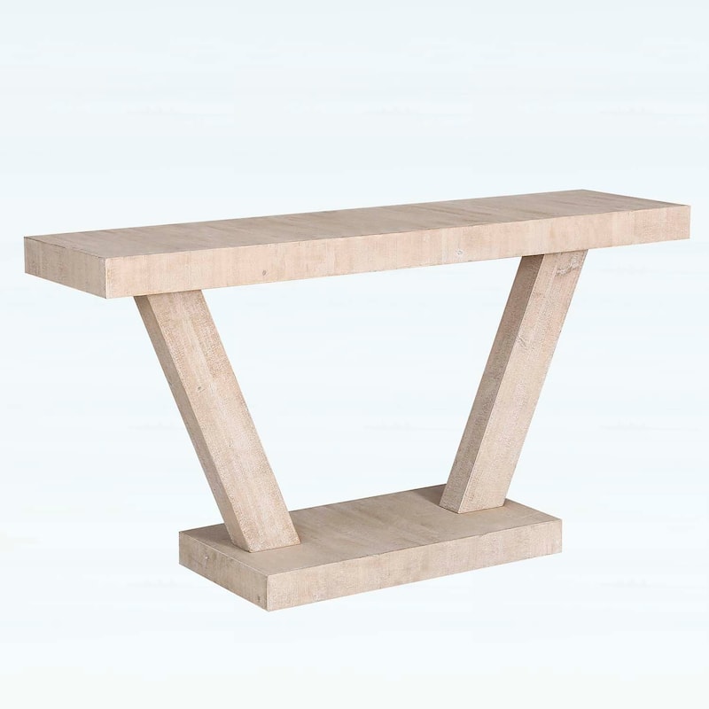 Console Table with 2-Tier Wood Storage,for Hallway,Living Room & Behind Sofa